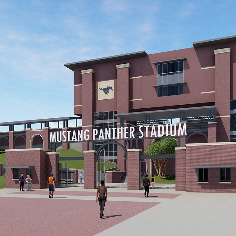 Grapevine Colleyville ISD Mustang Panther Stadium Pacheco Koch A 